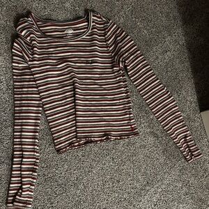 Dickies Striped Long Sleeve crop Top